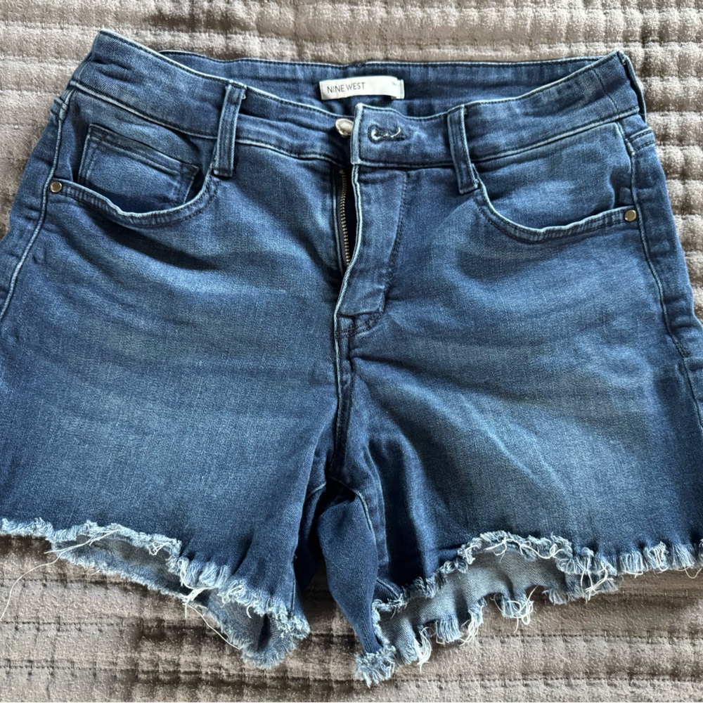 Nine West Light Blue Denim Shorts